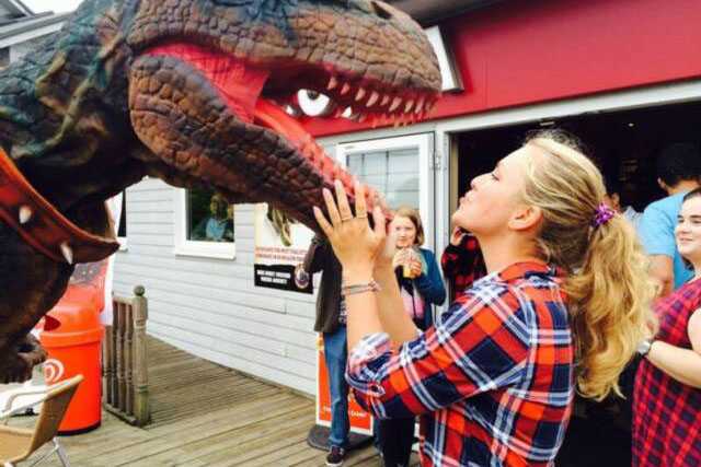 恐龍皮套,恐龍表演服