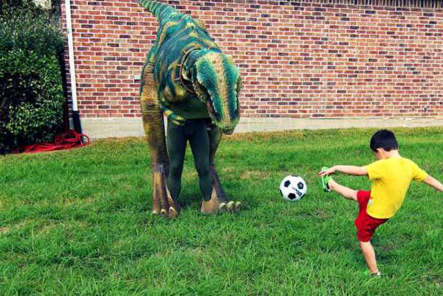 恐龍皮套,恐龍表演服